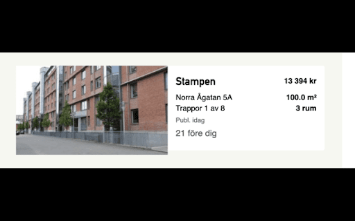 Boplats :: Visar köplatser för annonser på Boplats och erbjuder kartvy. ENG: Shows queue positions for Boplats listings and provides map view