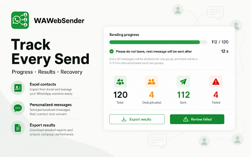 Bulk Sender for WhatsApp – WA Sender & Blast Tool :: WhatsApp Bulk Message Sender extension. Send WhatsApp messages in bulk without saving numbers as contacts.