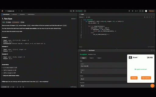 ELeet :: Turn any LeetCode question into a technical interview