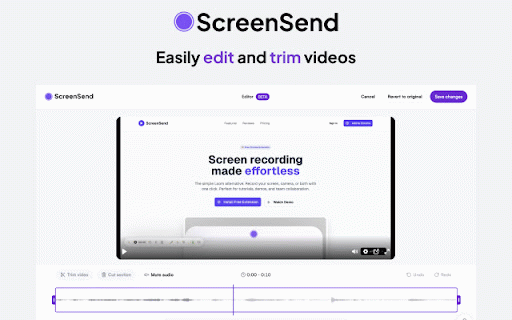 ScreenSend - Advanced Screen Recorder & Video Editor :: Free unlimited video capture tool to record, edit, share videos instantly.