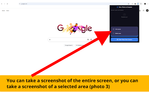 Take a Photo on Computer :: Take photos from webcam or screenshot with one click