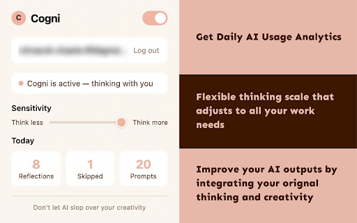 Cogni :: Your thinking companion for the AI age. Think before AI thinks for you.