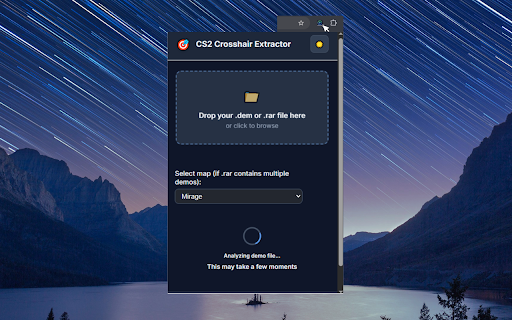 CS2 Crosshair Extractor :: Extract and copy CS2 crosshair codes from demo files with a beautiful, modern interface