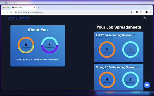 Active Apply :: Active Apply saves time on job applications by seemlessly tracking where you apply, making your job search efficient and organized.