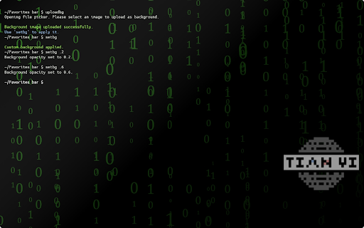 Start Terminal :: Replace the default New Tab page with a terminal-like interface.