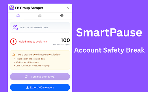 FB Group Scraper :: FB Group Scraper helps you Scrape Facebook Group members and export them into CSV/JSON/Excel file.