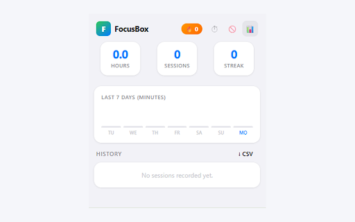 FocusBox :: FocusBox — Block distractions, track habits, and protect your deep work.