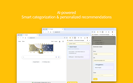 DeepMark - AI Bookmark Manager :: Your AI-powered bookmark manager with auto scene sorting & smart recommendations