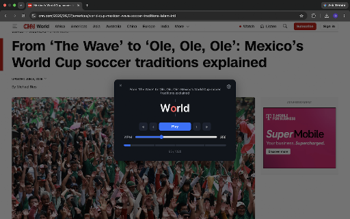 Speed Reader — RSVP Article Reader :: Speed-read articles one word at a time with RSVP (rapid serial visual presentation).