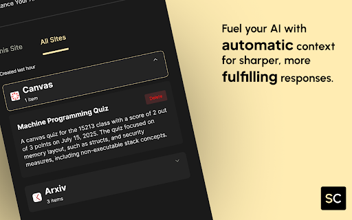 SuperContextify: Your Memory & Context to ChatGPT :: Bring your world to ChatGPT with SuperContextify. Stop re-explaining yourself and your projects. Get more accurate answers.