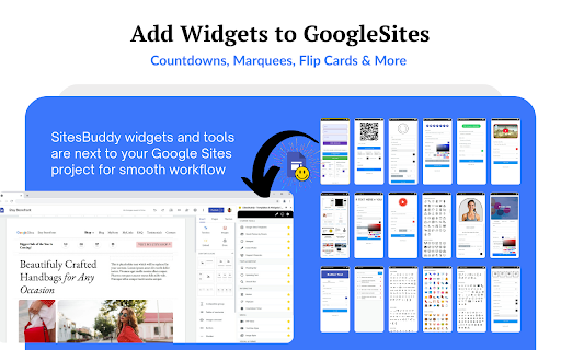 SitesBuddy - Templates & Widgets for GoogleSites™ :: Supercharge Google Sites with professional design tools. Get 100+ templates, 20+ widgets, and advanced styling with no code needed.
