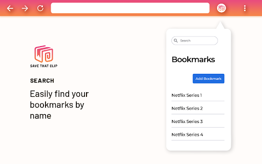 Save that Clip :: Bookmark timestamps on Netflix episodes. Easily find and revisit your favorite moments on Netflix.