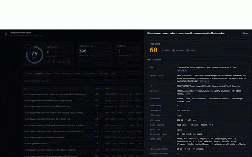 DeepSEO – Free SEO Audit & On-Page Site Checker :: Free on-page SEO audit & site crawler. Check titles, meta tags, headings, schema, broken links, Core Web Vitals & more.