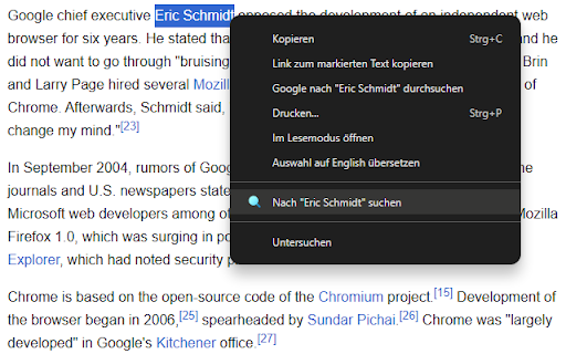 Search Selection :: Right-click selected text to search it on your preferred search engine, in a new tab.
