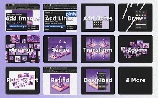 pinly :: The extension to keep references all in one place.