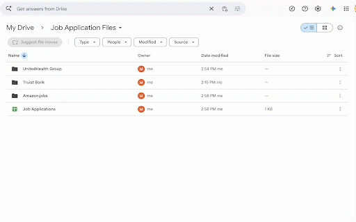 Job Tracker - Save to Google Drive :: Save job applications to Google Drive in one click. Auto-extracts job details from any job posting page.