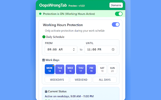 OopsWrongTab - Share your screen, not your secrets. :: Privacy-first tab redirector that saves you from embarrassing moments during screen sharing