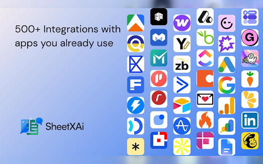 SheetXAI - AI Assistant for Google Sheets™ :: Use AI to edit, analyze, automate, and bring web data into Google Sheets.