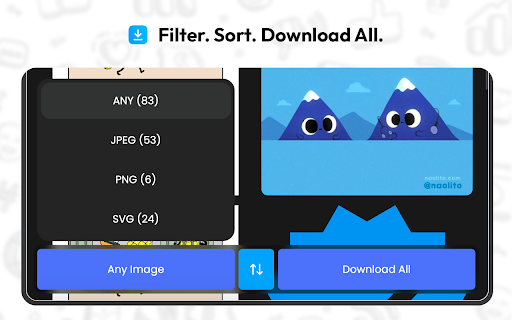 Simple Image Downloader :: Browse and download images from any website. View, filter, and save images in bulk or individually with just a few clicks.