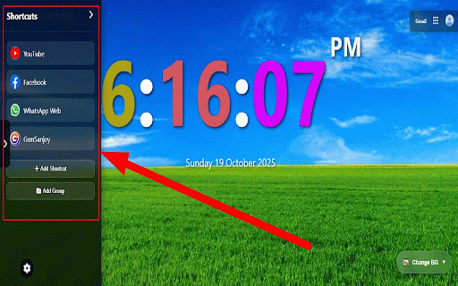 Big Digital Clock :: Big Digital Clock with Discover your Own Browser Homepage