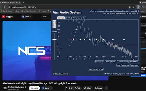 Airs Audio - Bass Booster & Equalizer :: EQ any audio you find on the web in real time with a powerful audio equalizer and bass booster built for precision sound control.