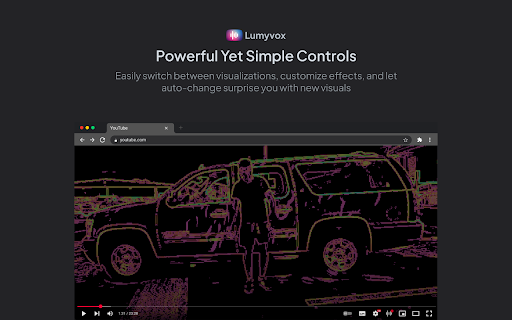 Lumyvox – YouTube Visualizer :: Lumyvox adds real-time audio visualizations to YouTube videos. Enhance your watching experience with beautiful audio visuals.