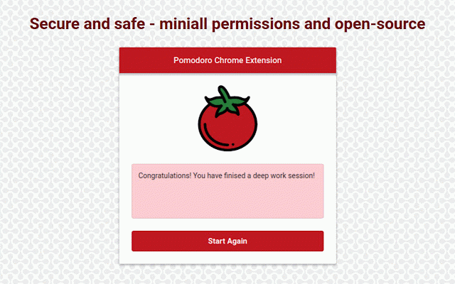 Pomodoro Chrome Extension :: My Extensions