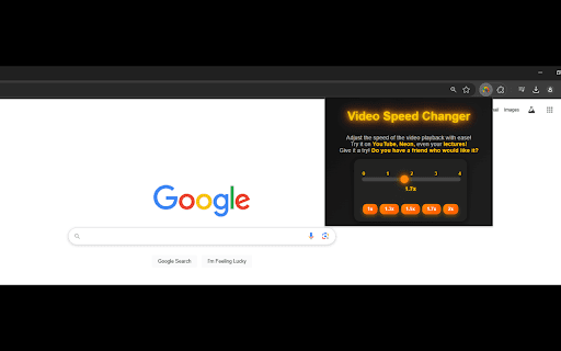 Video Speed Changer :: Change the speed of videos on websites easily.