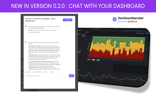 DashboardNarrator - Dashboard AI Analysis :: Capture full dashboard pages and analyze them with AI. Perfect for dashboards and BI web content analysis.