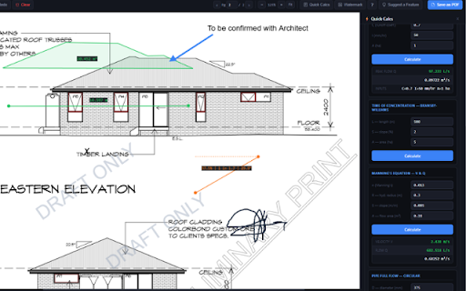 PDFlow – Engineering PDF Scale, Measure & Markup :: Scale, measure, mark up and calculate on engineering PDFs with built-in tools. Everything stays local.