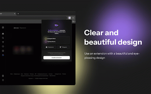 No Shorts Video :: Boost productivity by blocking Shorts & Reels. Redirects Shorts, hides distractions, and offers one-click customizable blocking.