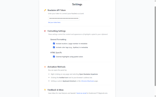 Readwise Anywhere :: Access your Readwise highlights on any page.