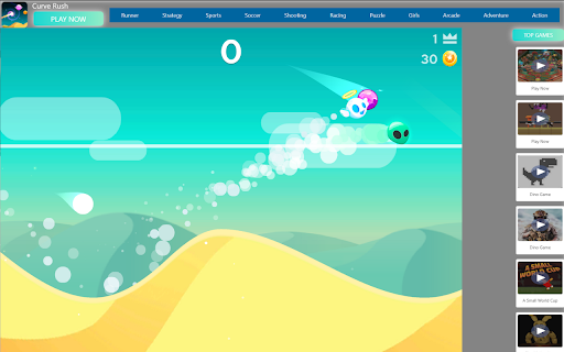 Curve Rush - Endless Rolling Adventure Game! :: Curve Rush: Dodge obstacles, twist through curves, and test your reflexes in this fast-paced endless runner!