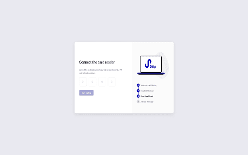 Siip eID Authenticator :: Google Chrome extension for the eID Reader