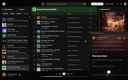 Spotify Lyrics Pop-Out :: Floating, synchronized lyrics for Spotify Web in a resizable Picture-in-Picture window.