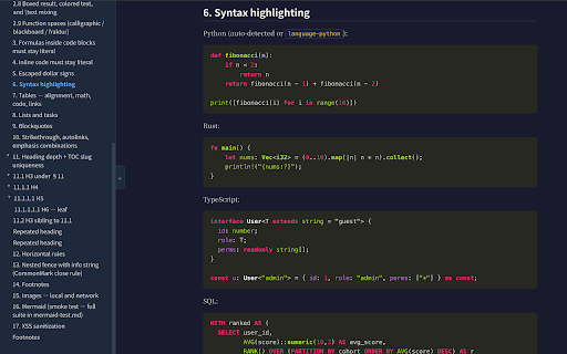 Markdown Studio :: Read, edit, comment on, and export Markdown (.md) to PDF or Word with editable equations. Math, code, tables, Mermaid, themes.