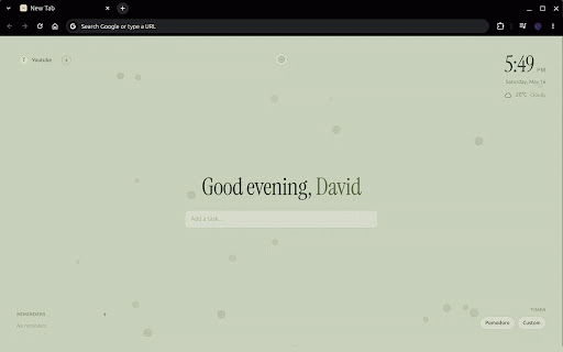Minima - Your minimal homepage (No Ads) :: A beautifully minimal, fully-featured new tab page. No ads. No trackers. Completely free.