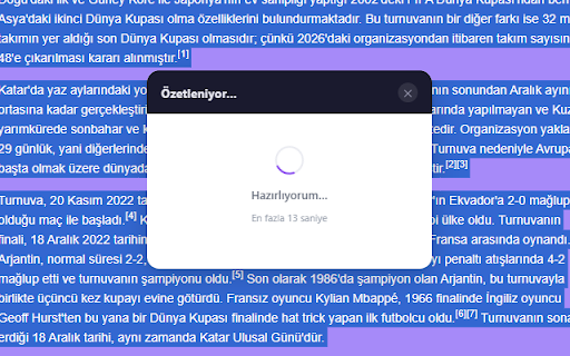 Seç ve Anla :: Herhangi bir metni seçin, anında özetleyin veya analiz edin.
