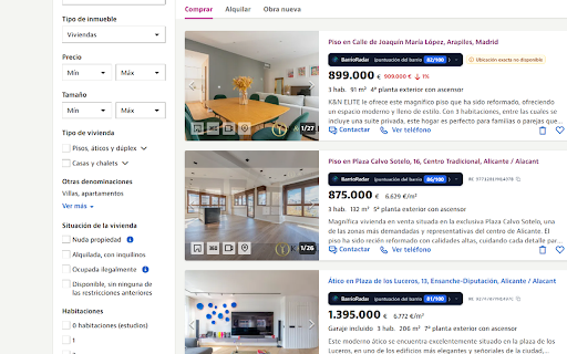 BarrioRadar - Idealista Location Intelligence :: Analyze Spanish property location scores with BarrioRadar directly from Idealista.
