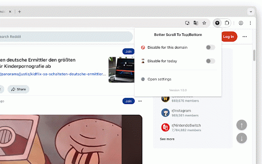 Better Scroll To Top/Bottom :: Adds buttons to scroll to the top and bottom of the page