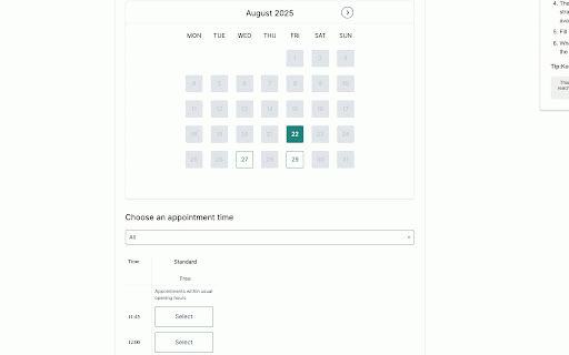 VFS Appointment Booker for Schengen Visa :: Automatically books Schengen visa appointments on VFS Global when they become available, for Italy Netherlands Portual and France