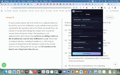 SnapText — Screenshot to Text :: Capture any region of your screen(image/video) and instantly extract text using Claude Vision AI or offline SnapText OCR model.