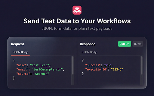 n8n Webhook Tester - Debug & Test n8n Automation Workflows :: Test & debug n8n webhook URLs and automation triggers. Send HTTP requests, import cURL, inspect responses. Free n8n tool.