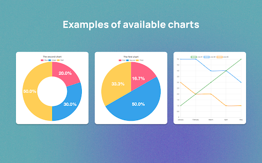 Chart Maker :: Simple online chart maker and generator to quickly create graphs and diagrams. Works with circle, line and pie chart graph maker