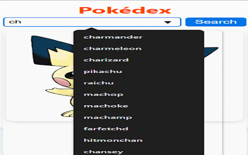 Pokédex :: Search for Pokémon and display random Pokémon on refresh.