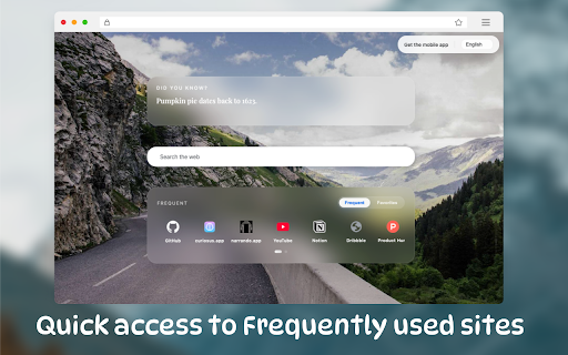 Daily Random Facts · Smart Startpage :: Turn every new tab into an inspiring dashboard with an interesting fact, quick access to top sites, and effortless favorites.