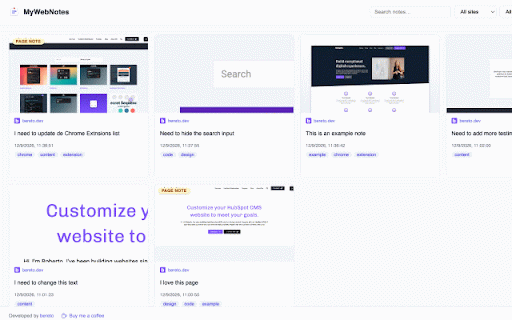 MyWebNotes :: Leave notes pinned to any element on any website.
