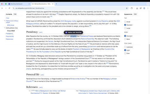 WordTap: Instant Word Meanings & Synonyms :: Highlight any word or phrase to get its meaning, synonyms, and examples instantly. Build your vocabulary as you browse.