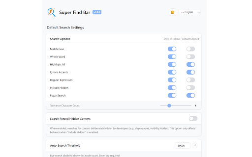 Super Find Bar :: Advanced in-page search with multi-term highlighting, fuzzy search, smart scrolling, and dynamic content detection