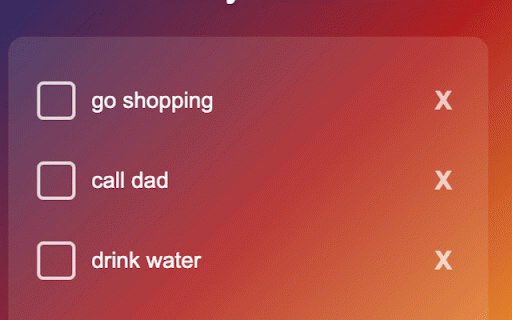 Daily Todo :: A daily todo extension for Chrome